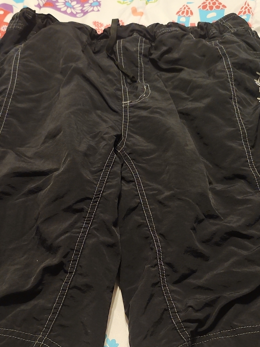 Men's Black Casual Drawstring Pants